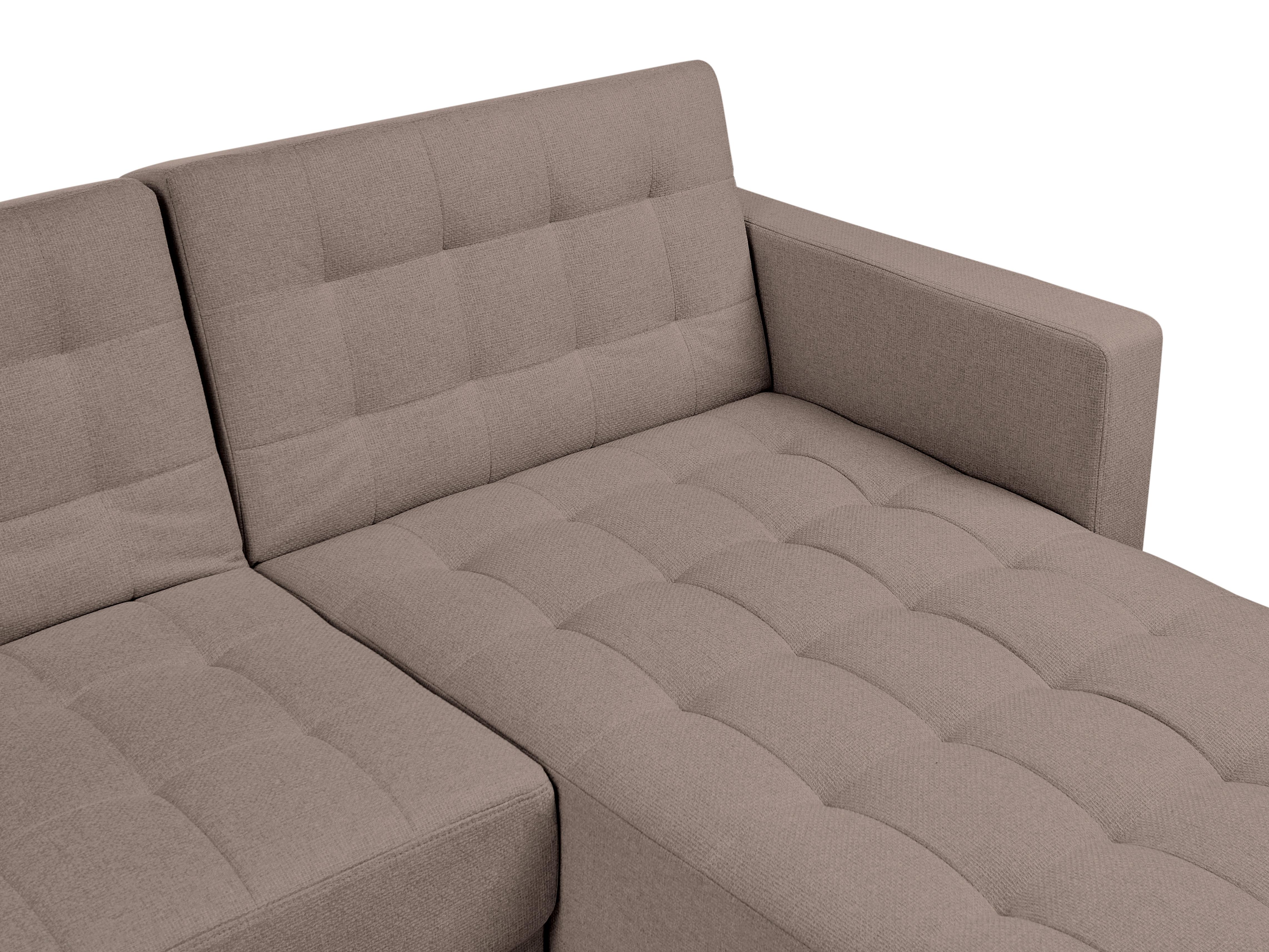 Modulaire hoekslaapbank 4-zits ABERDEEN Stof Taupe linkszijdig