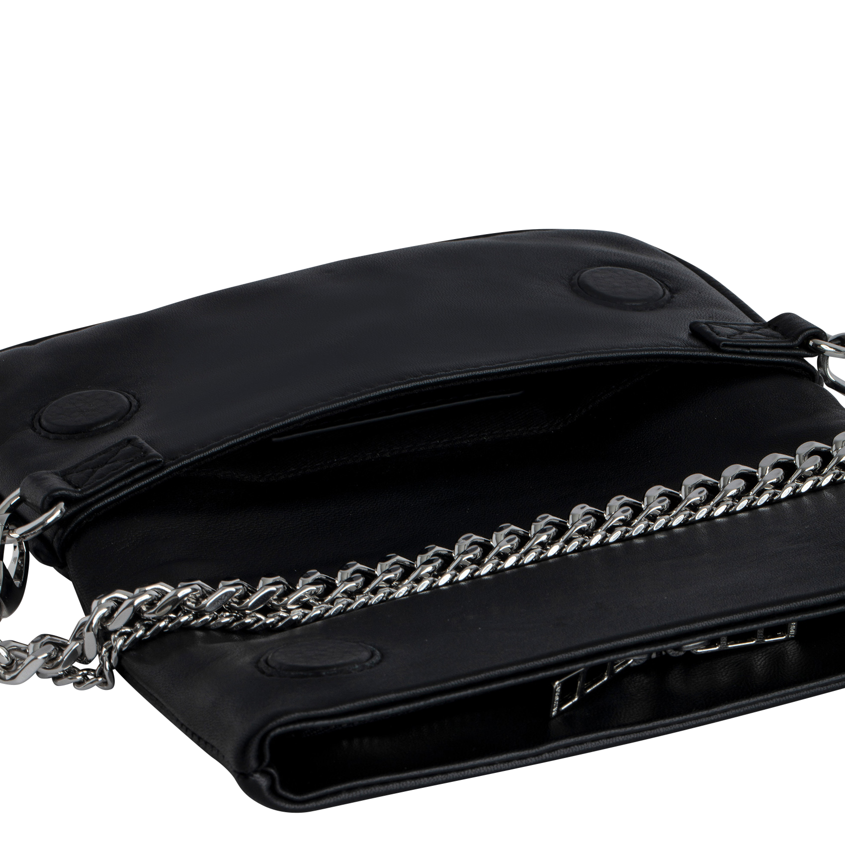 ROCK NANO - Sac bandoulière en cuir | Noir