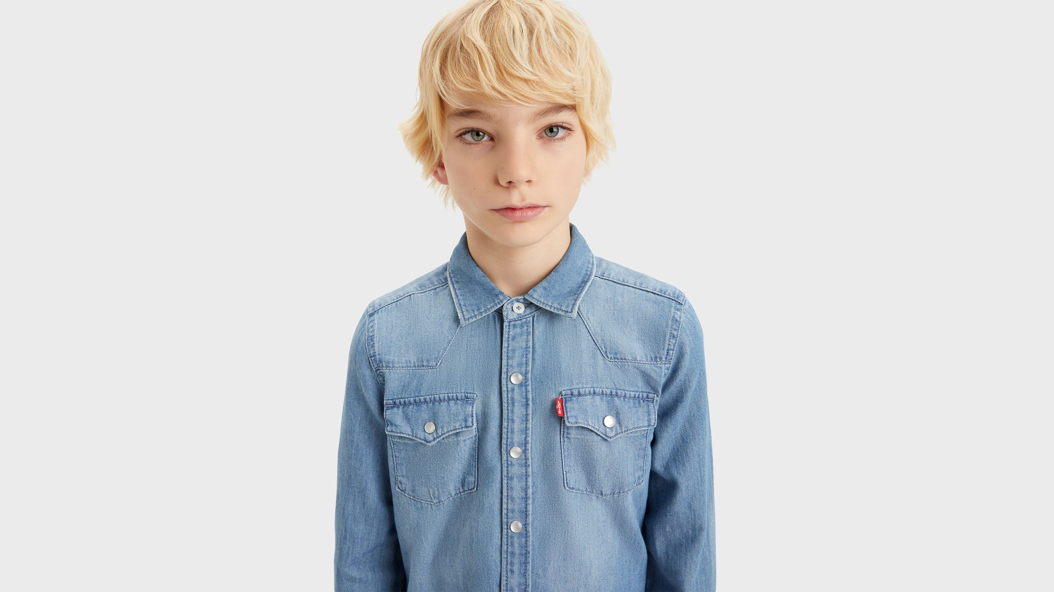 Chemise Western Barstow - Vintage Stone - Bleu