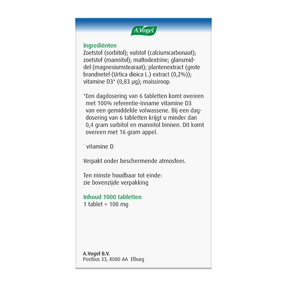 A.Vogel Urticalcin 1000 tabletten