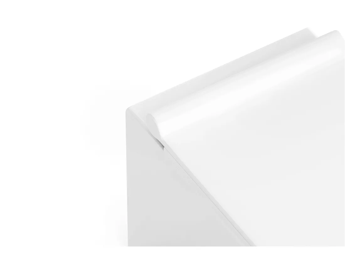 Pack WC suspendu blanc avec bâti-support décoratif - CLEMONA
