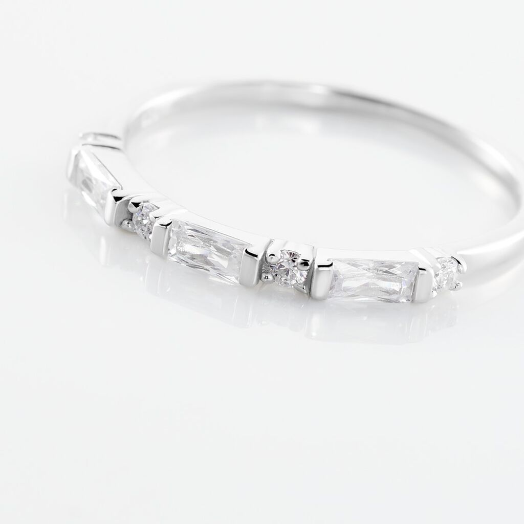 Bague Irenion Argent Blanc Oxyde De Zirconium
