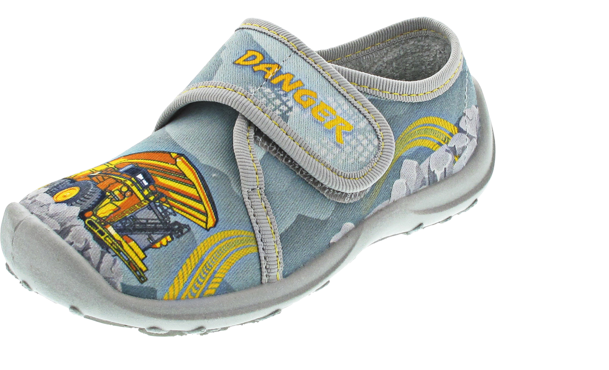 Fischer Markenschuhe Hausschuh grau