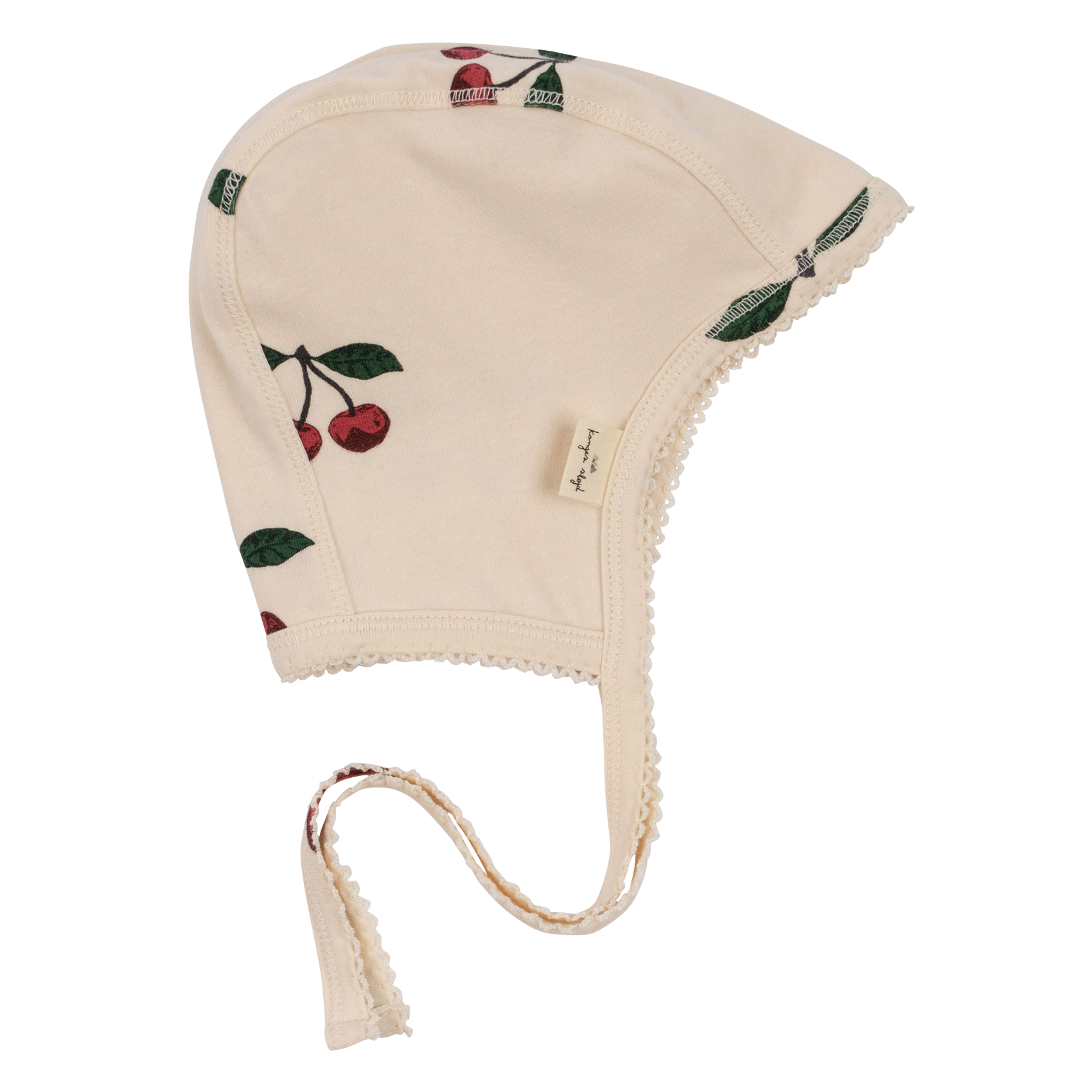 Bonnet souple à motifs en coton bio| Rose