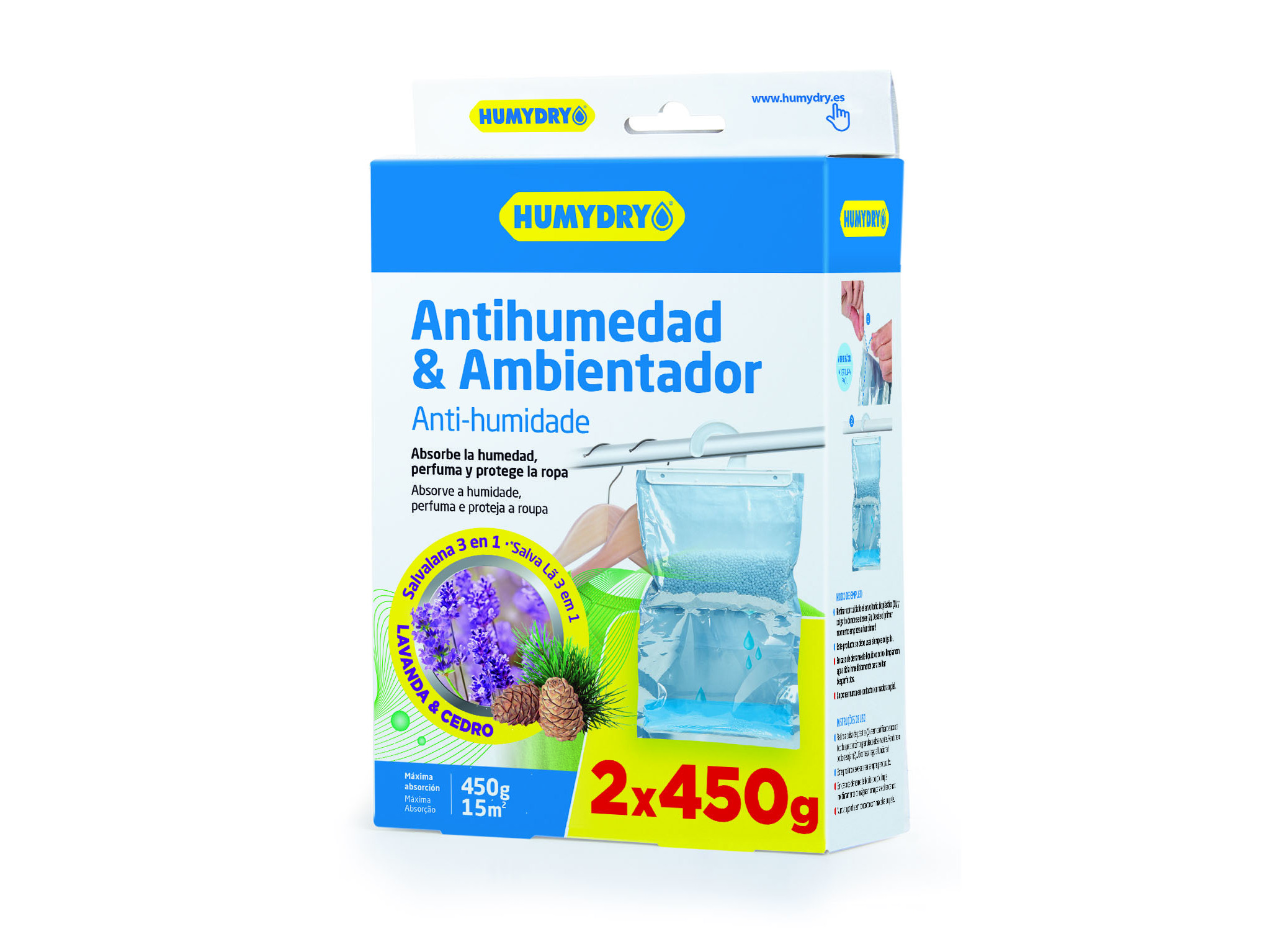 CABIDE ANTI HUMIDADE HUMYDRY SALVA LÃ 2X450G