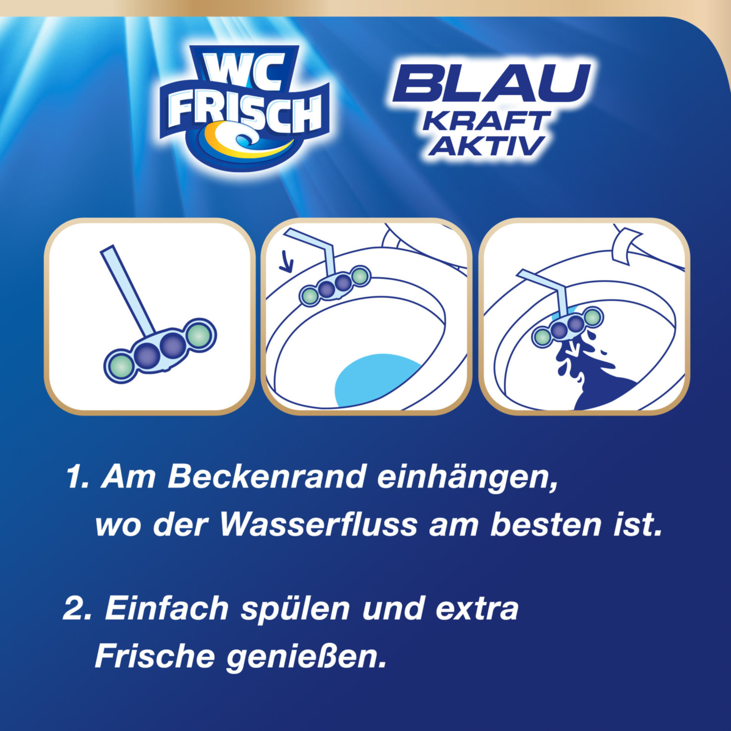 WC Frisch Blau Kraft-Aktiv Ozean 50 g