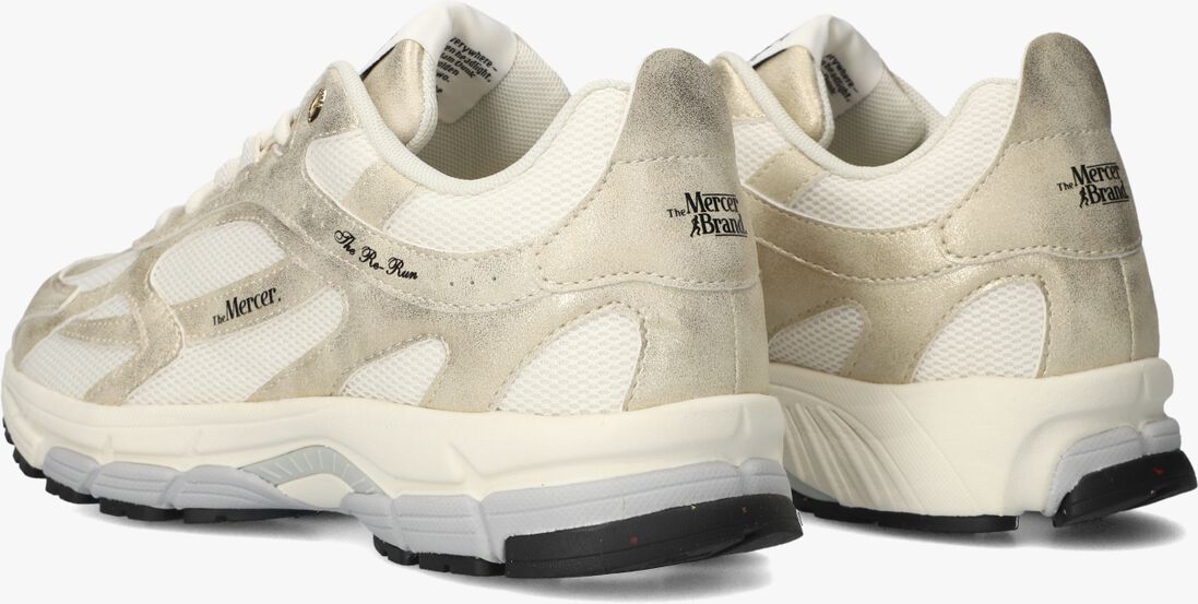 beige mercer amsterdam lage sneakers the re-run metallic