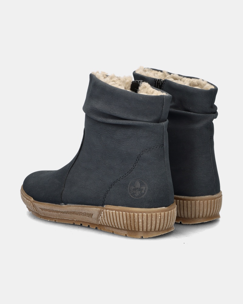 Rieker Gevoerde boots  - blauw