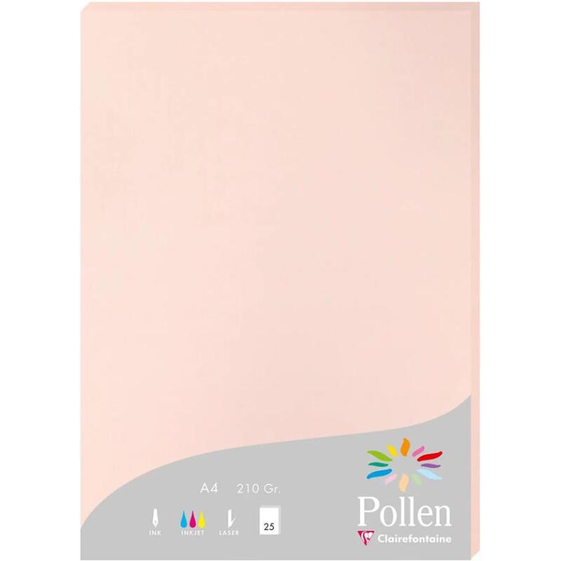 Feuille Pollen 210 x 297 mm 210 g/m2 opaline - Etui de 25