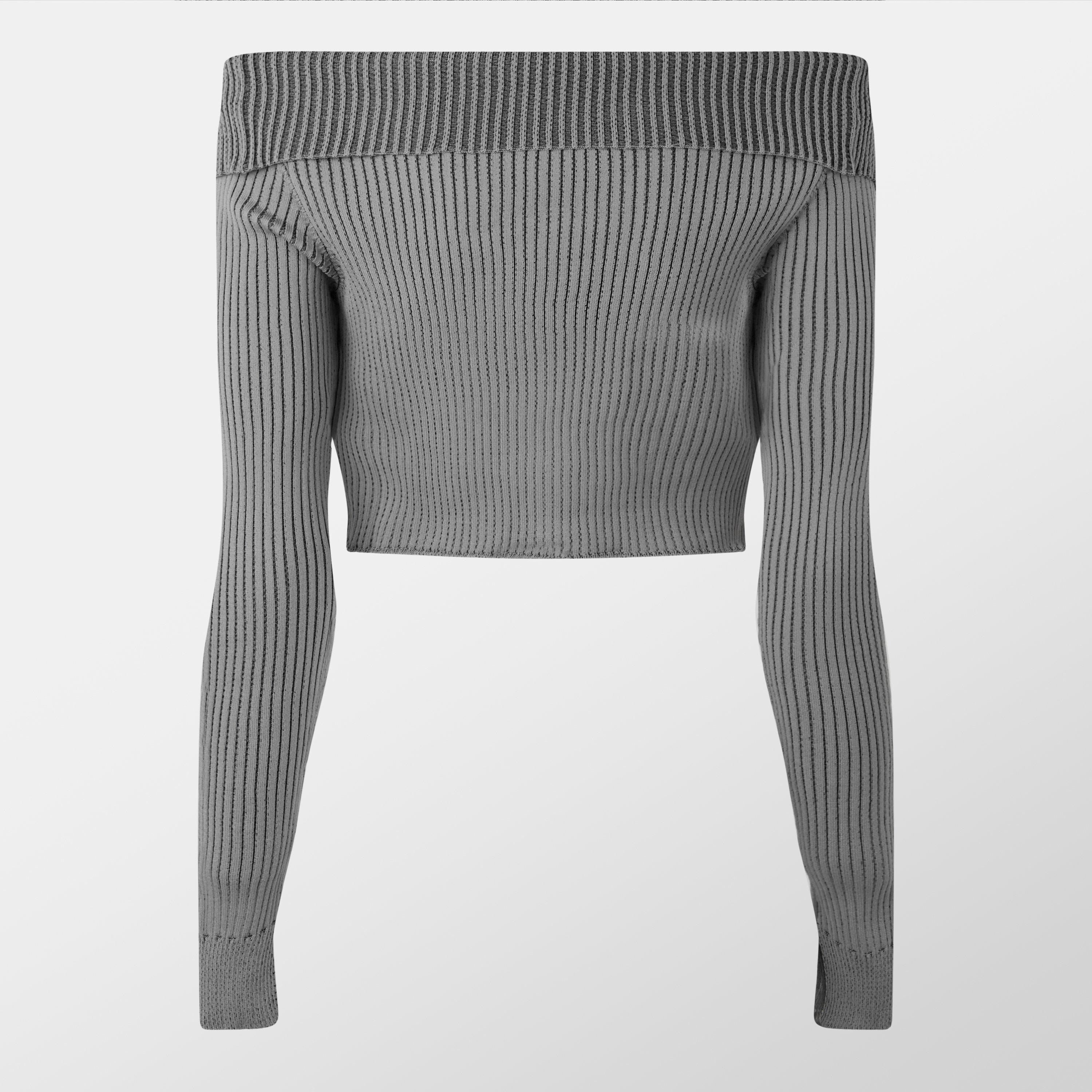 Missy Empire Knit Folded Zip Through Top