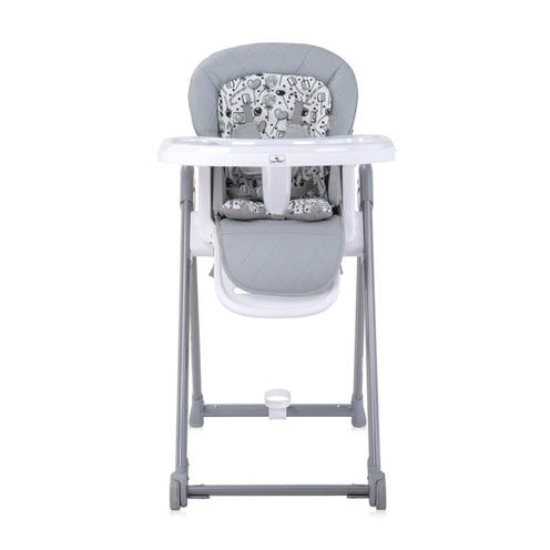 Chaise haute Party Leather Cool Grey - LORELLI
