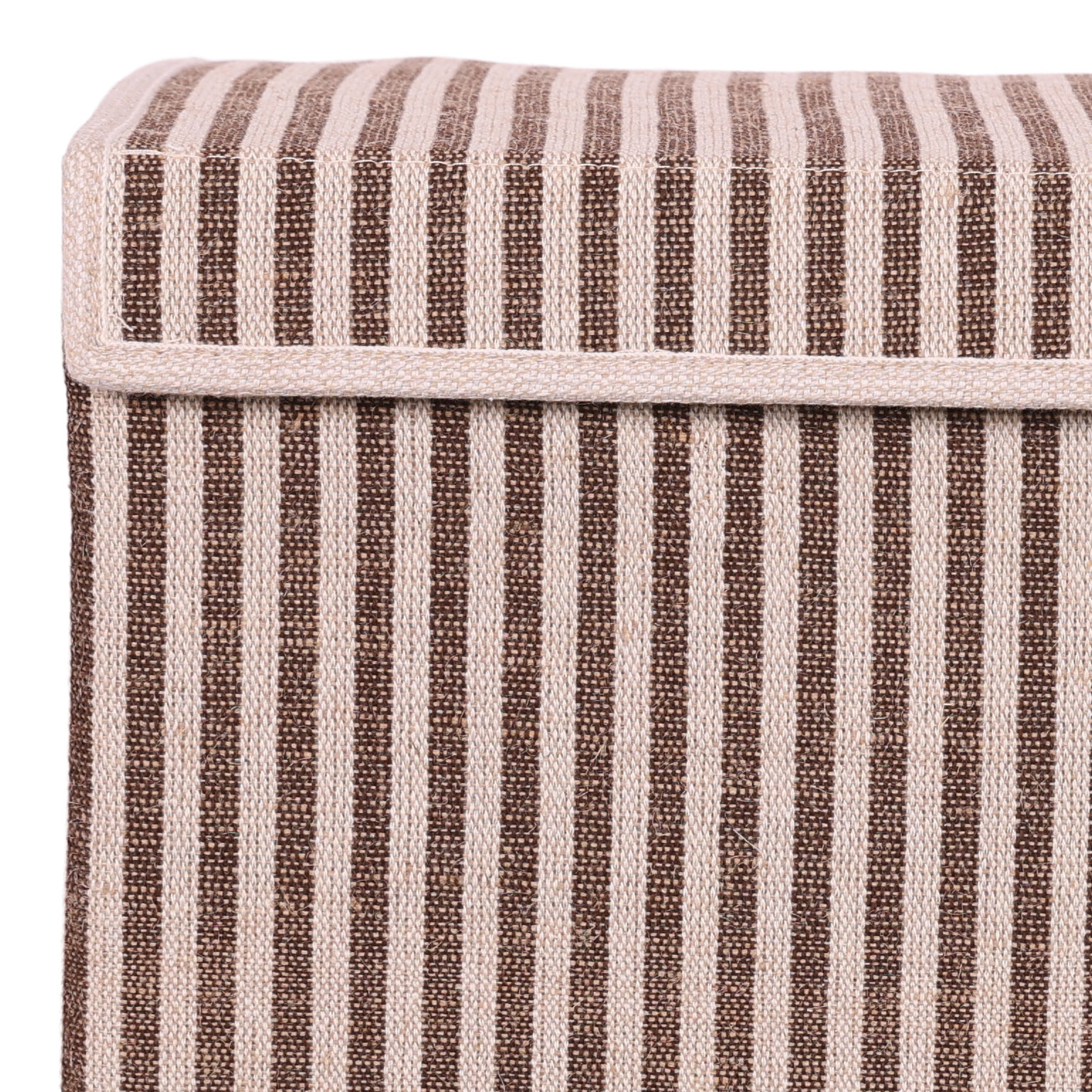 Opbergdoos Auri stripe brown 45x34x40cm