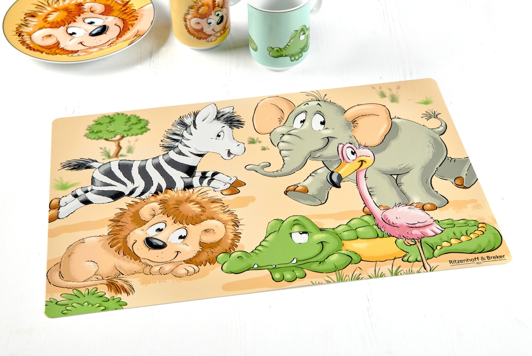 Ritzenhoff & Breker Kindergeschirr Platzmatte HAPPY ZOO mehrfarbig