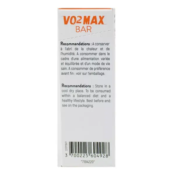 STC VO2 Max Bar Saveur Fruits Rouges 5 Unités
