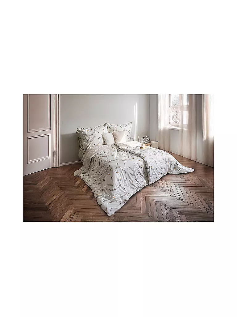 FLEURESSE Jersey Bettwäsche DIAMOND 140/200CM Silver silber