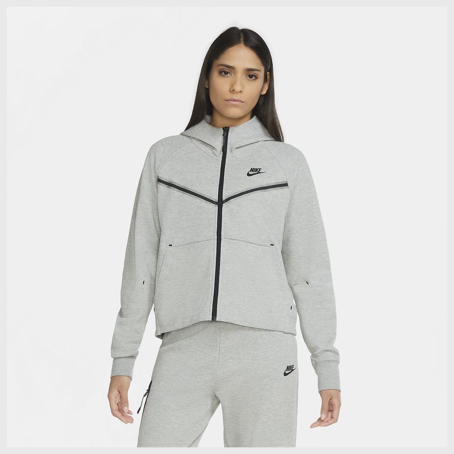 Nike Sweat à Capuche Tech Fleece - Gris Femme