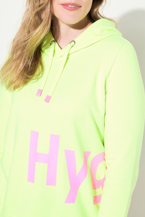 Hoodie, Wording Print, Kapuze, Langarm, OEKO-TEX