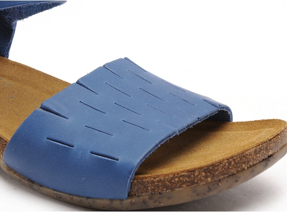 Loints nu pieds plats femme 31304 bleu