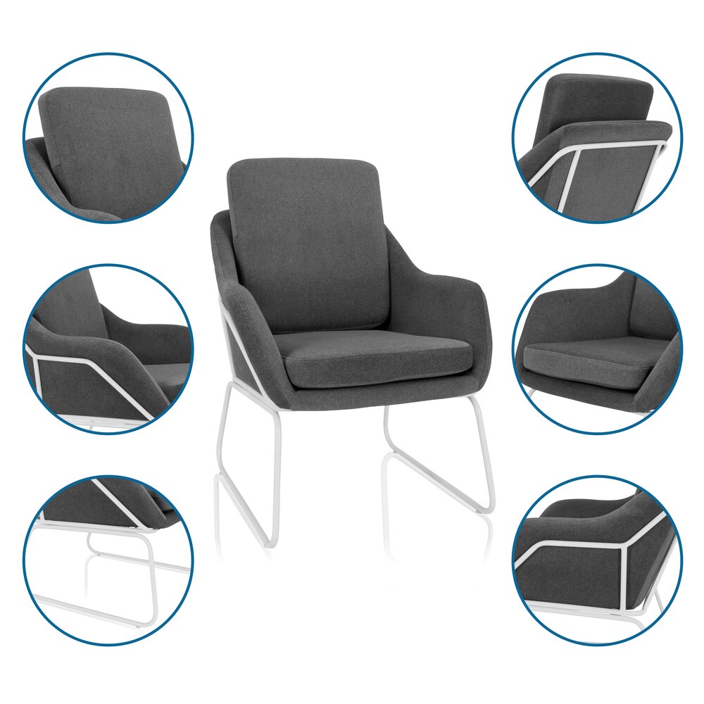 Loungesessel LAGUNO W Stoff mit Armlehnen hjh OFFICE