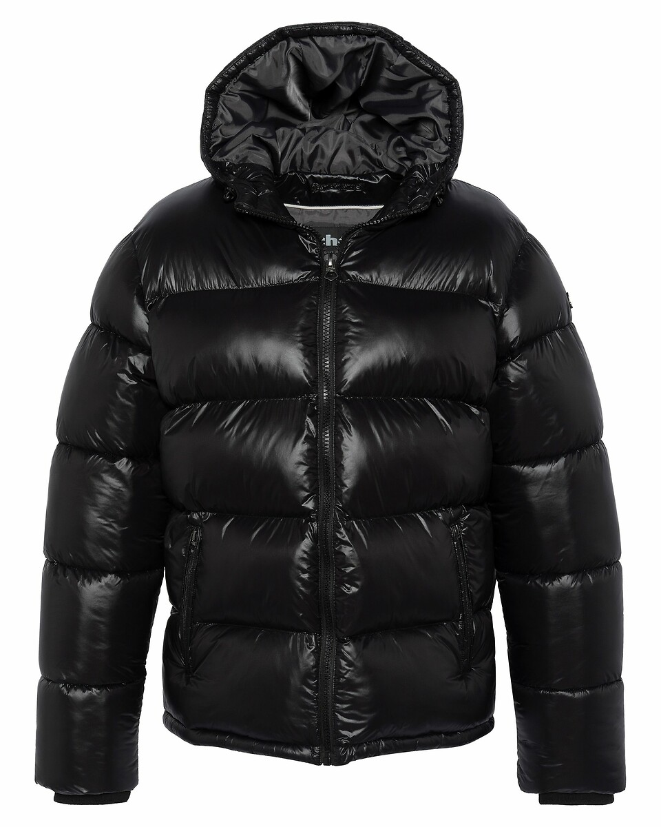 SCHOTT<br>Jaqueta de plumas brilhante com capuz Columbus