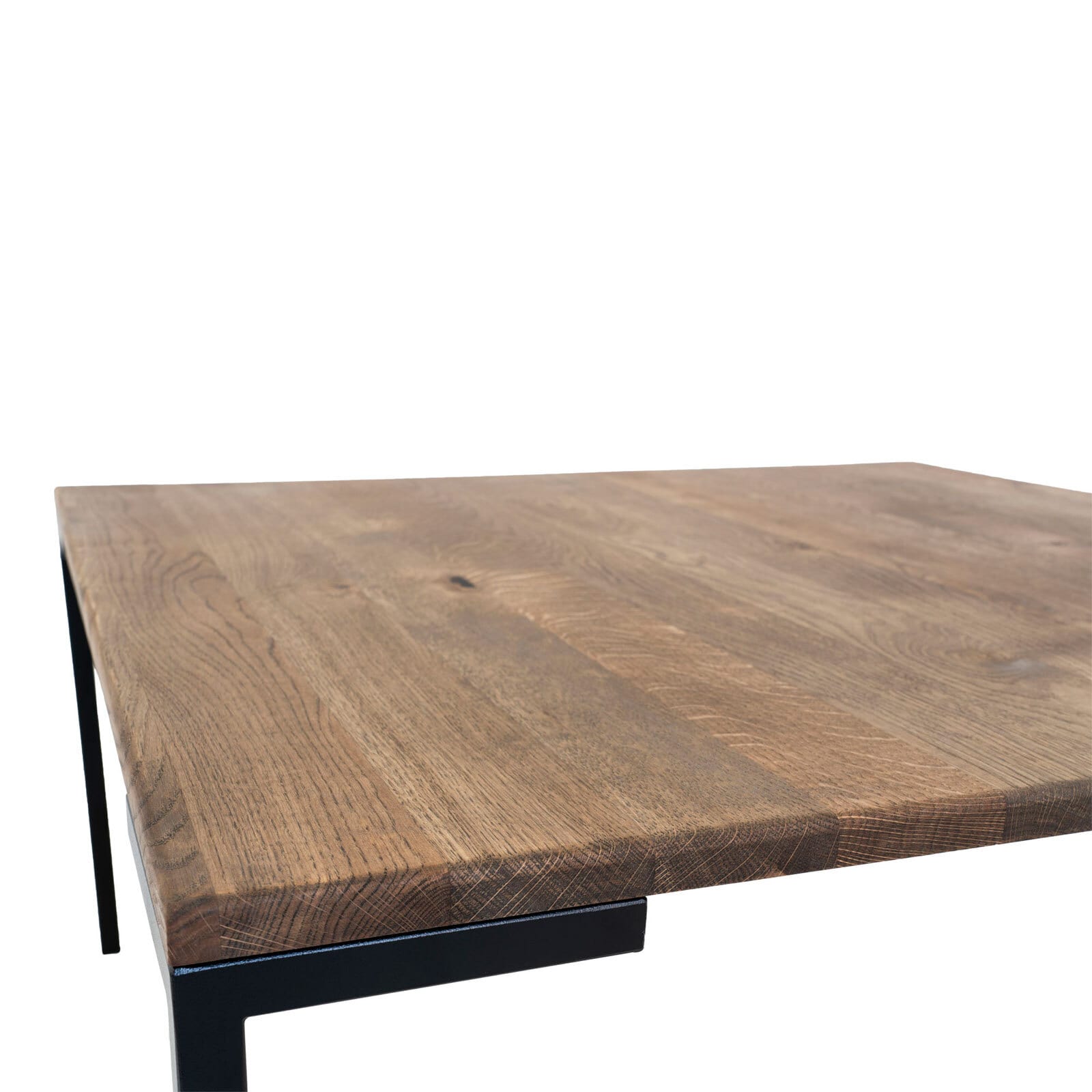 Couchtisch LUGANO 110 x 60 cm Eiche/ schwarz
