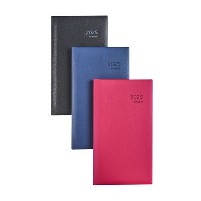 Agenda de poche Classica Optivision - 1 semaine sur 2 pages - 9 x 16 cm - disponible dans différentes couleurs - Brepols