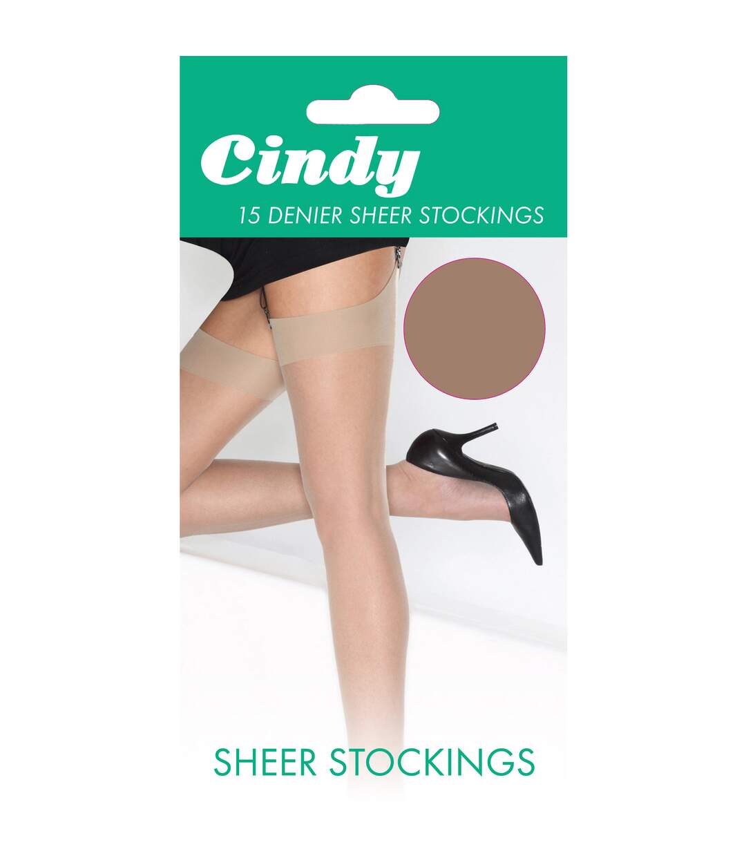 Cindy - Bas pour porte-jarretelles 15 deniers (1 paire) - Femme (Sahara) - UTLW110