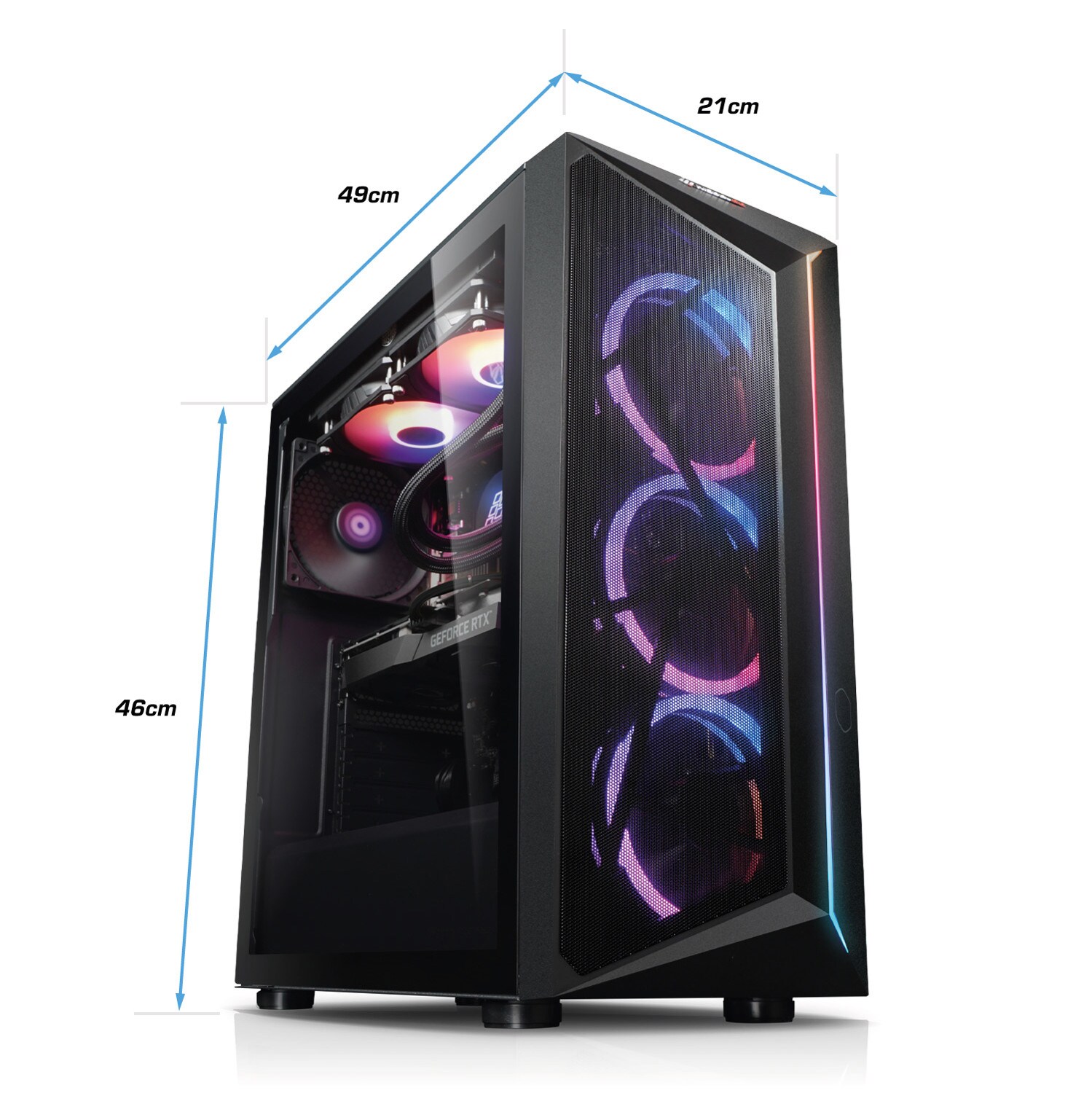 Gaming PC Nova VII AMD Ryzen 9 7900X3D, 32GB DDR5, NVIDIA RTX 4080 Super 16 GB, 2TB SSD, Windows 11