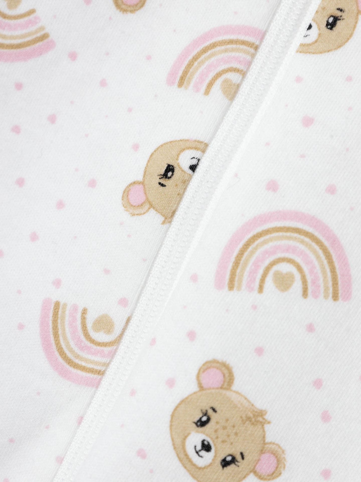 Nightsuit Zip Orchid Pink Teddy