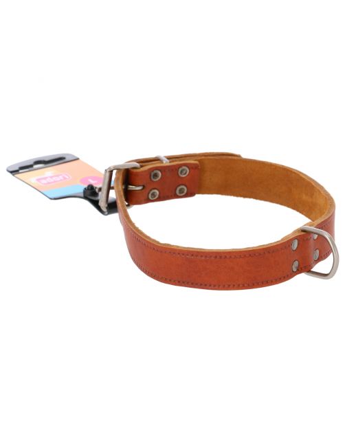 Adori Halsband Vetleder Met Print Cognac - Hondenhalsband