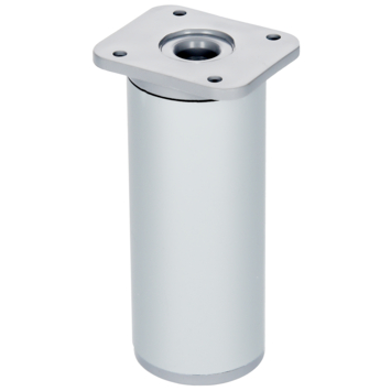 Duraline meubelpoot grijs aluminium ø4x10x13 cm