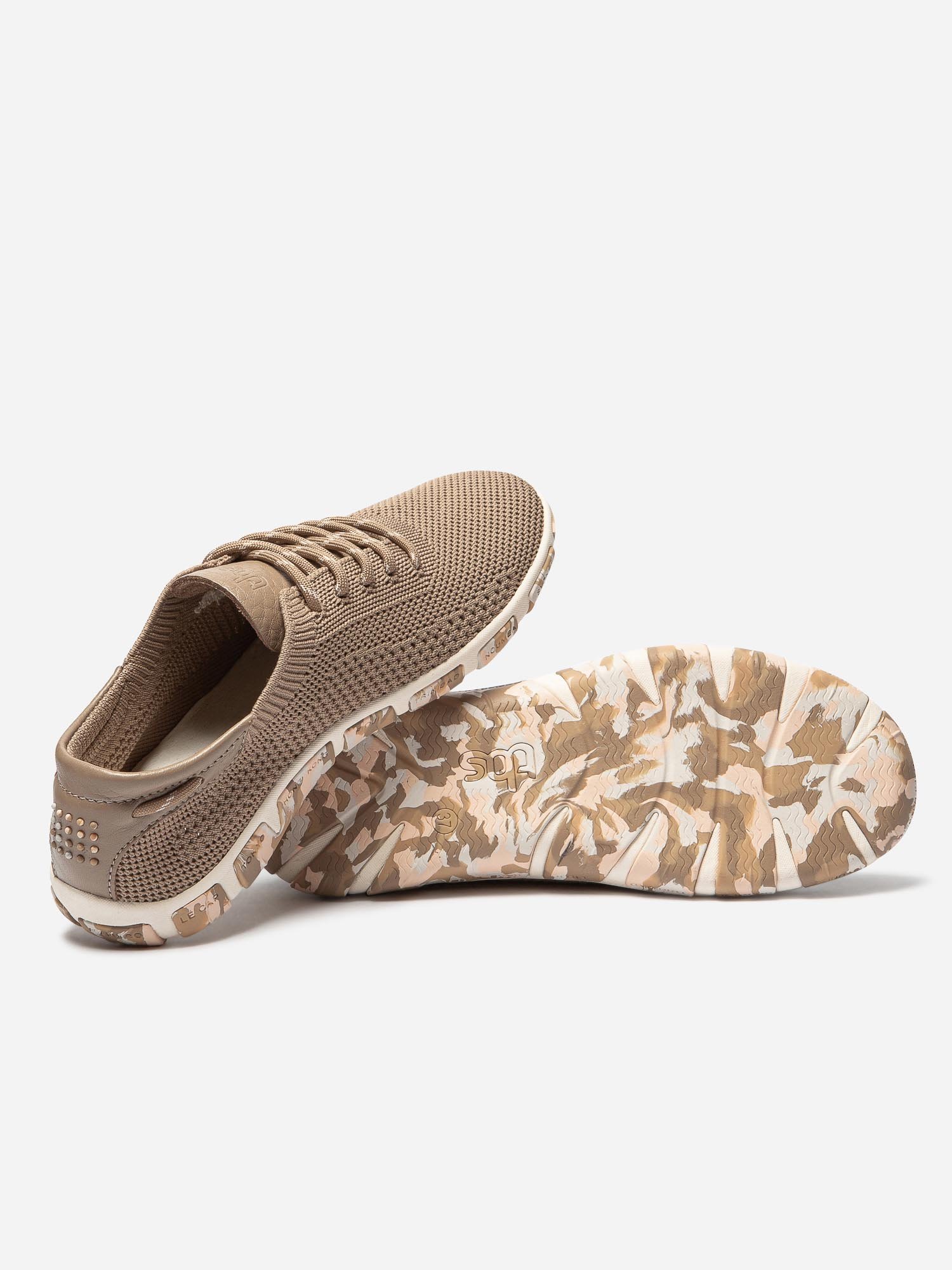 Tennis Femme Confort Textile Recyclé Taupe