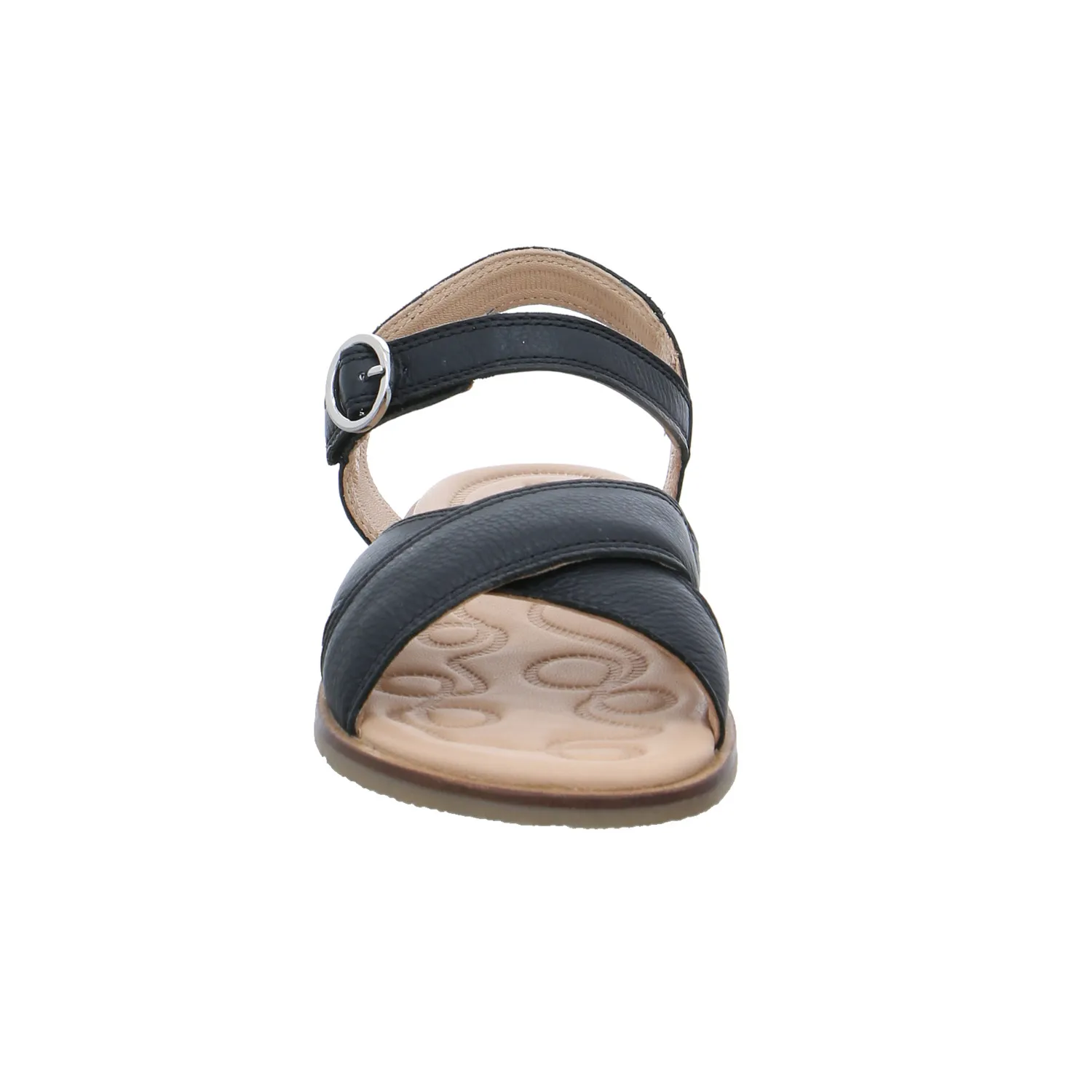 SUPERFIT Mädchen-Sandale Schwarz Leder  Sommerschuh