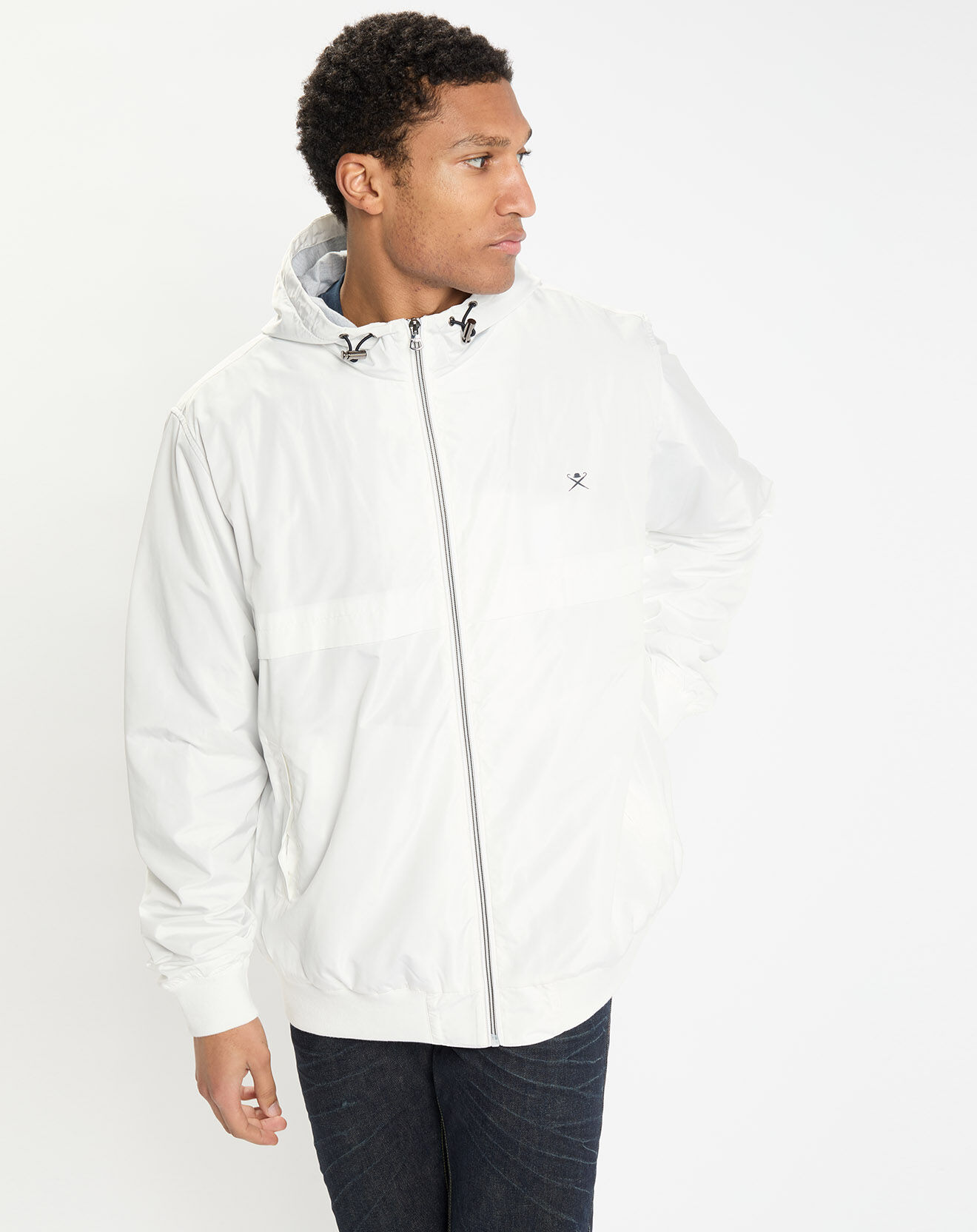 Hackett London Blouson à capuche Sport écru