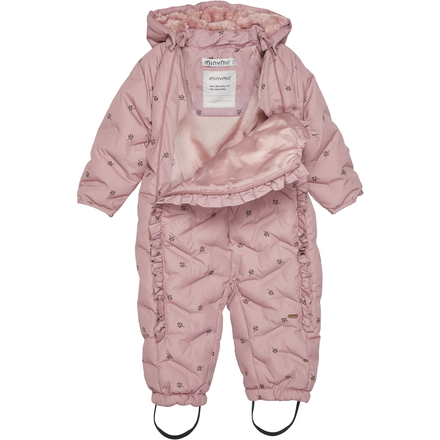 Minymo Schneeanzug Quilt Ash Rose
