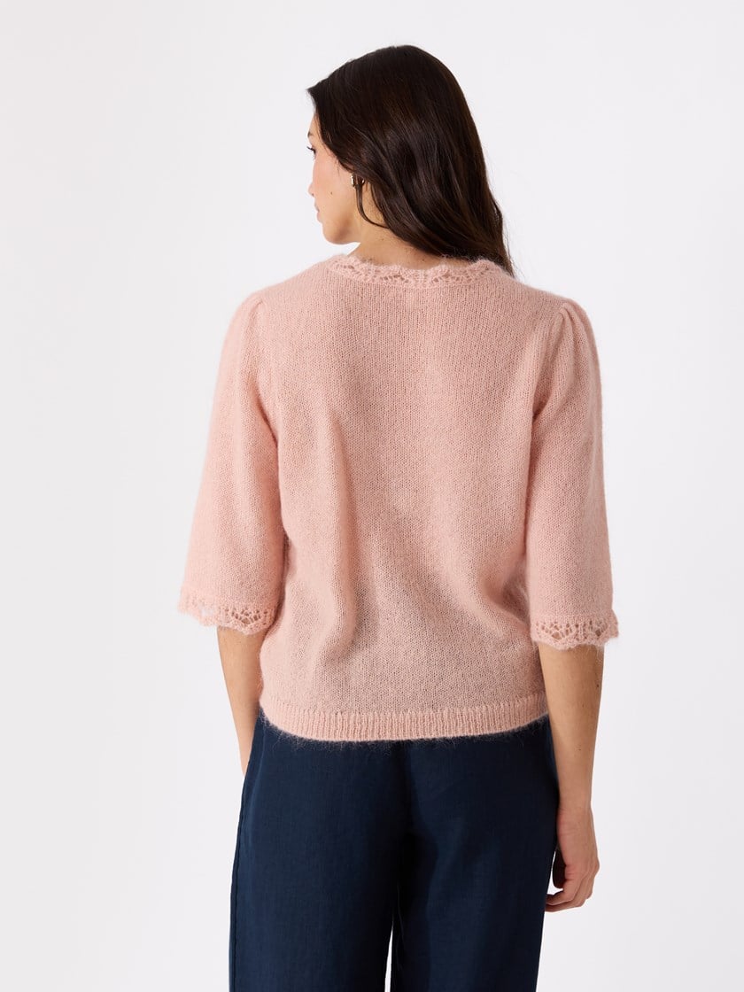 Lucie topp Peach Whip