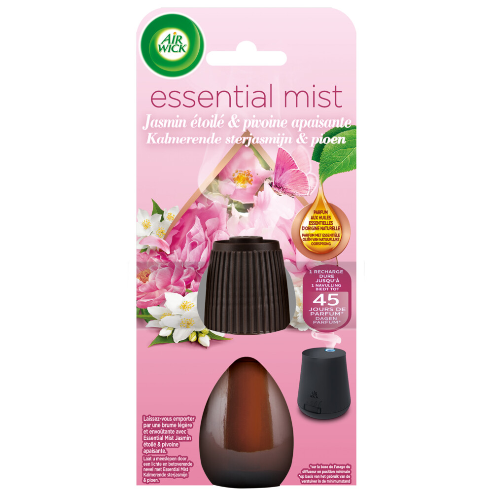 Air Wick Essential Mist Navulling Jasmijn & Pioen20 ml