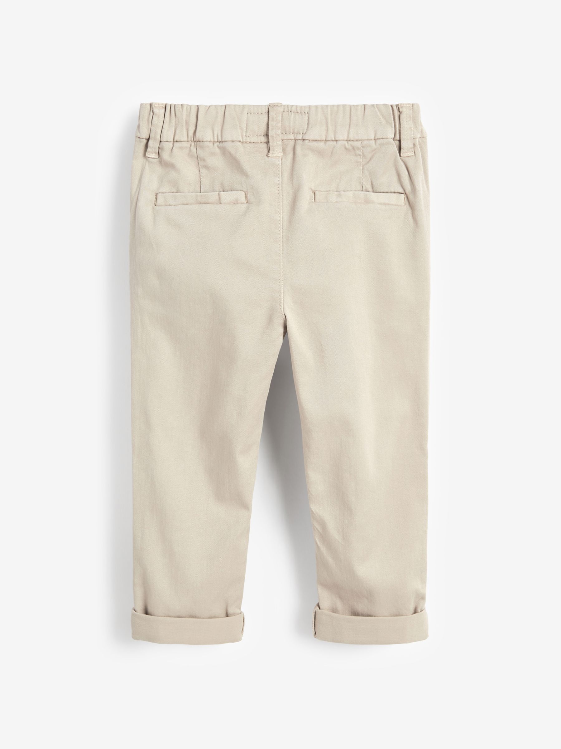 Pastelgeel - Stretch Chino Broek (3mnd-7jr)