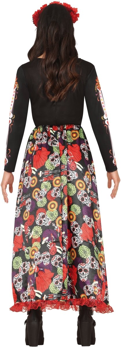 Dia De Los Muertos Jurk Gekleurd Dames
