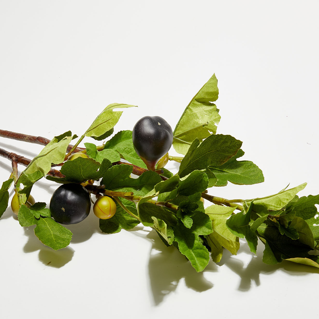 Pomax 2 Branches artificielles Fig bordeaux - 74 cm