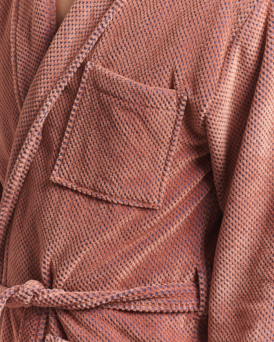 OAS Velour Long Robe Roza
