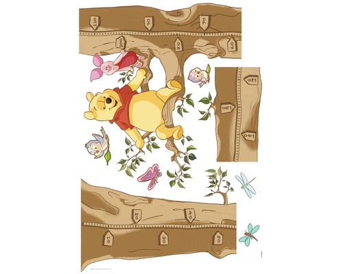 Muursticker Disney Winnie de Poeh De Maat 100x70 cm