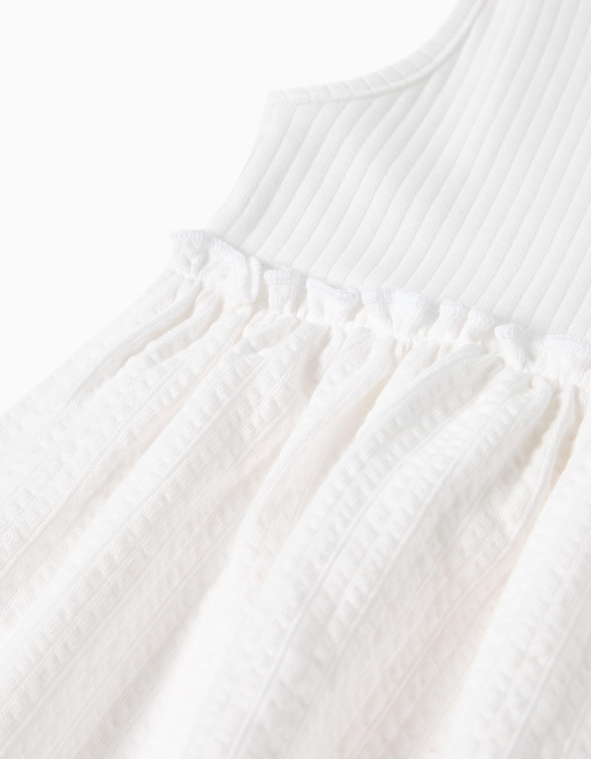 Vestido, Menina, Branco