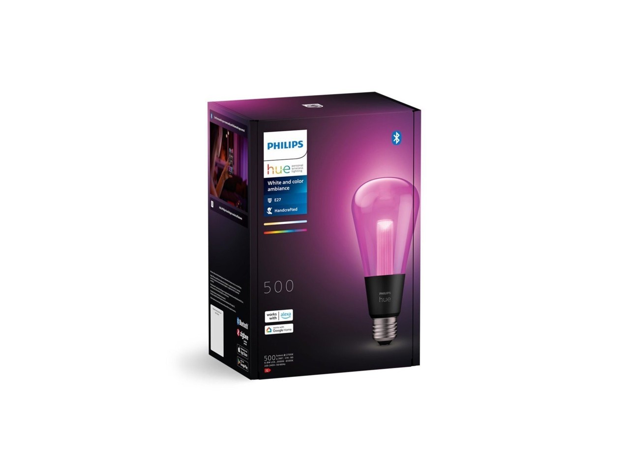 Philips Hue - 3x Lightguide ST72 Edison Pære E27 - Bundle
