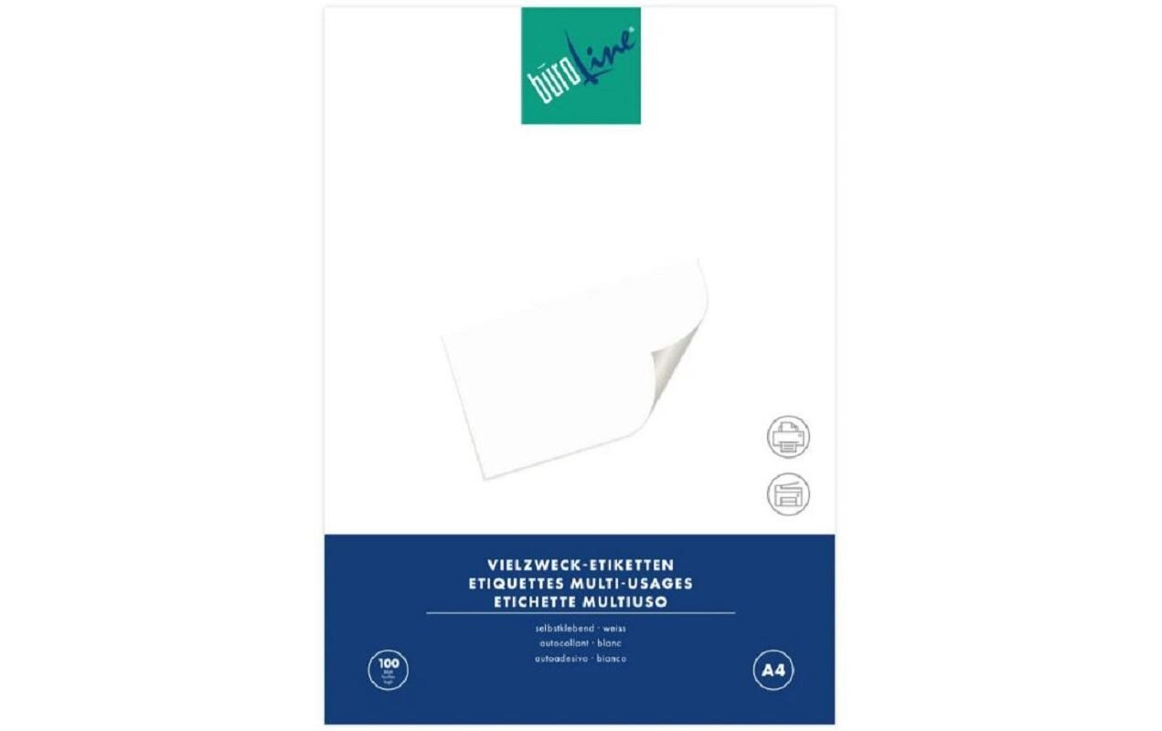 Universal-Etiketten 192 x 61 mm 400 StückSelbstklebende weisse Laser, Ink-Jet- und Kopier-Etiketten