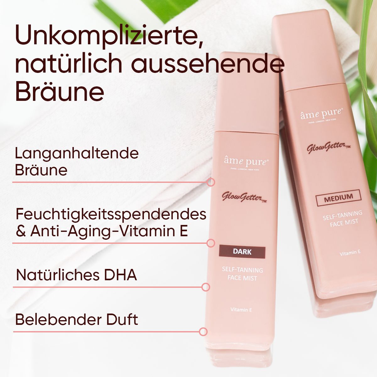 âme pure GlowGetter Dark Selbstbräunungs-Spray