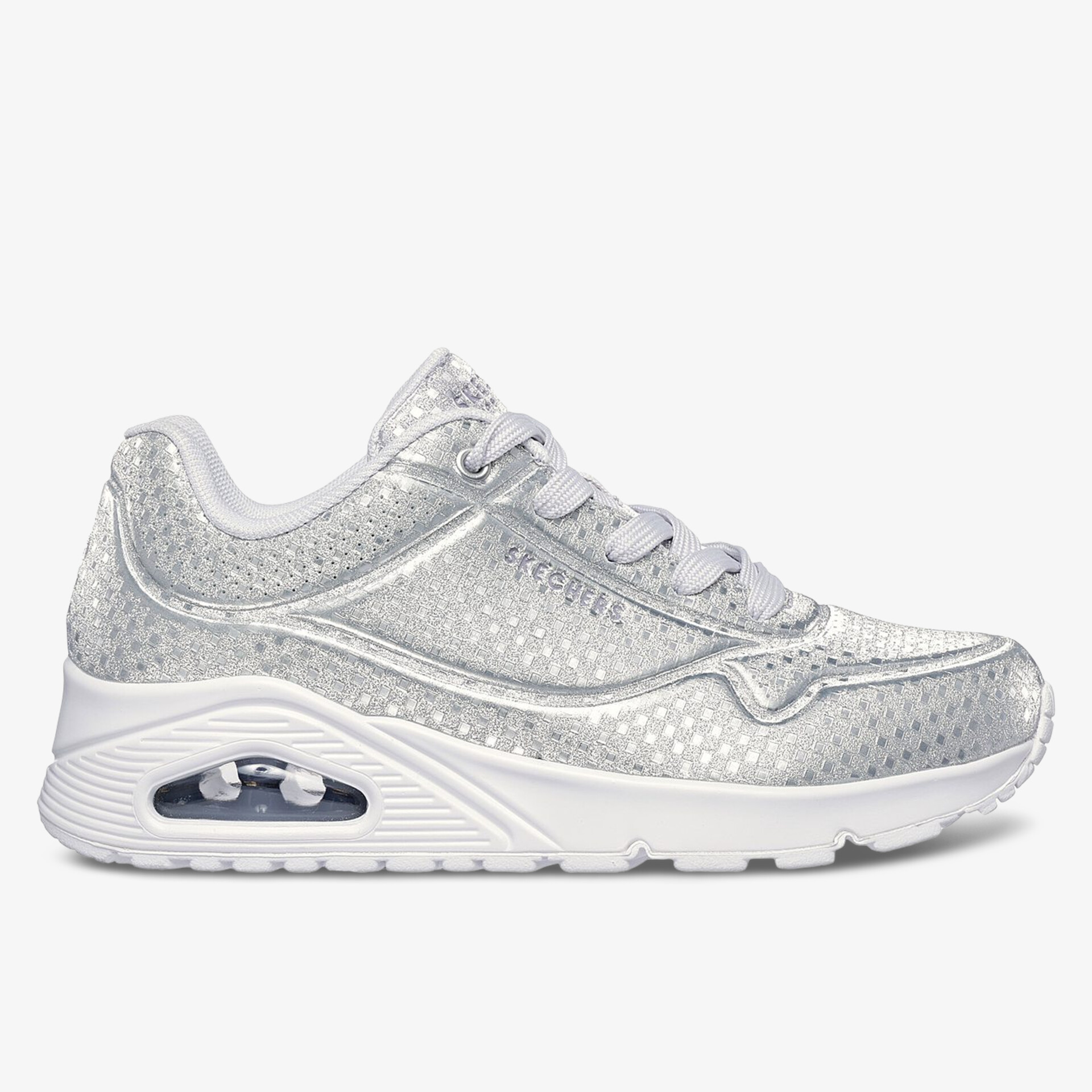 SKECHERS UNO DISCO NITE Damen Sneaker Low silber