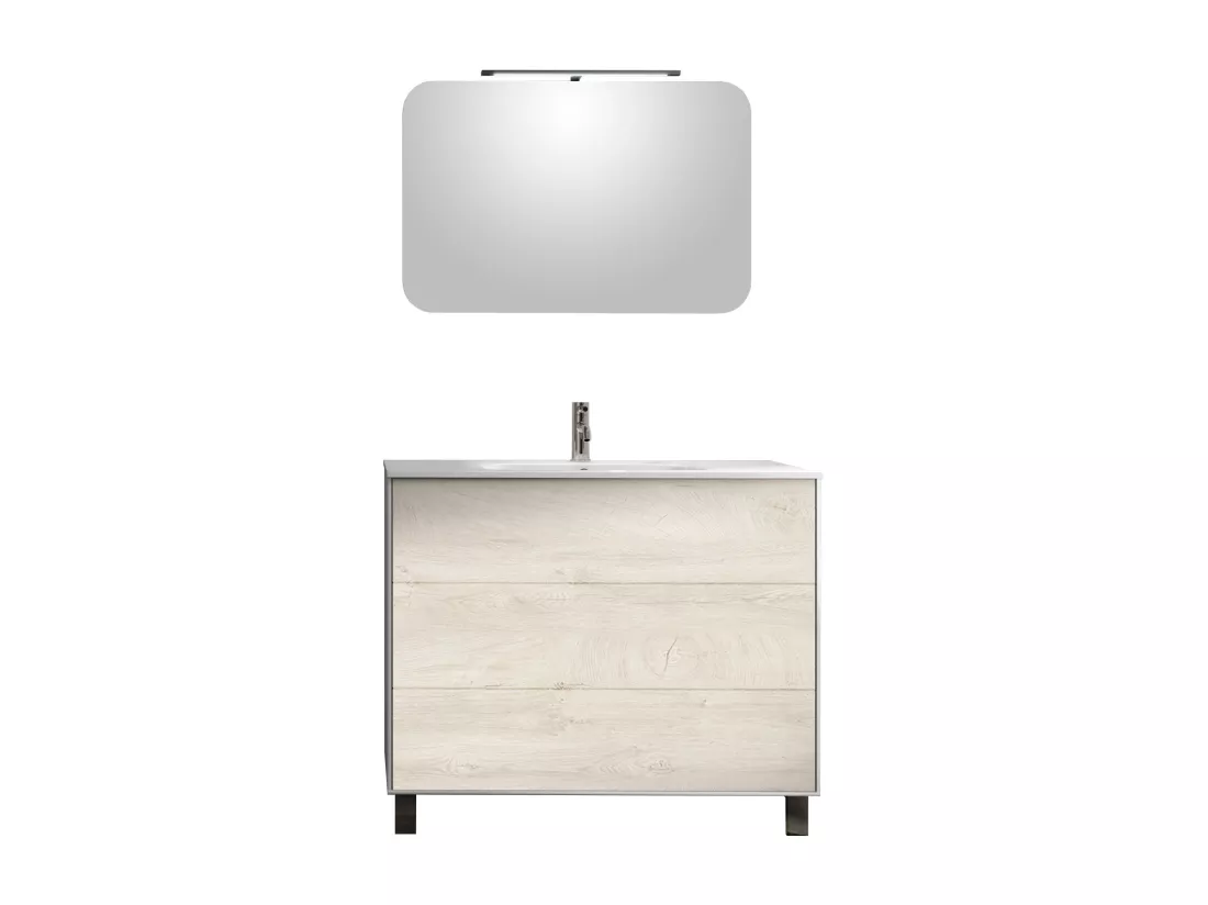 Ensemble de salle de bain 4 pièces IGEA chêne alaska