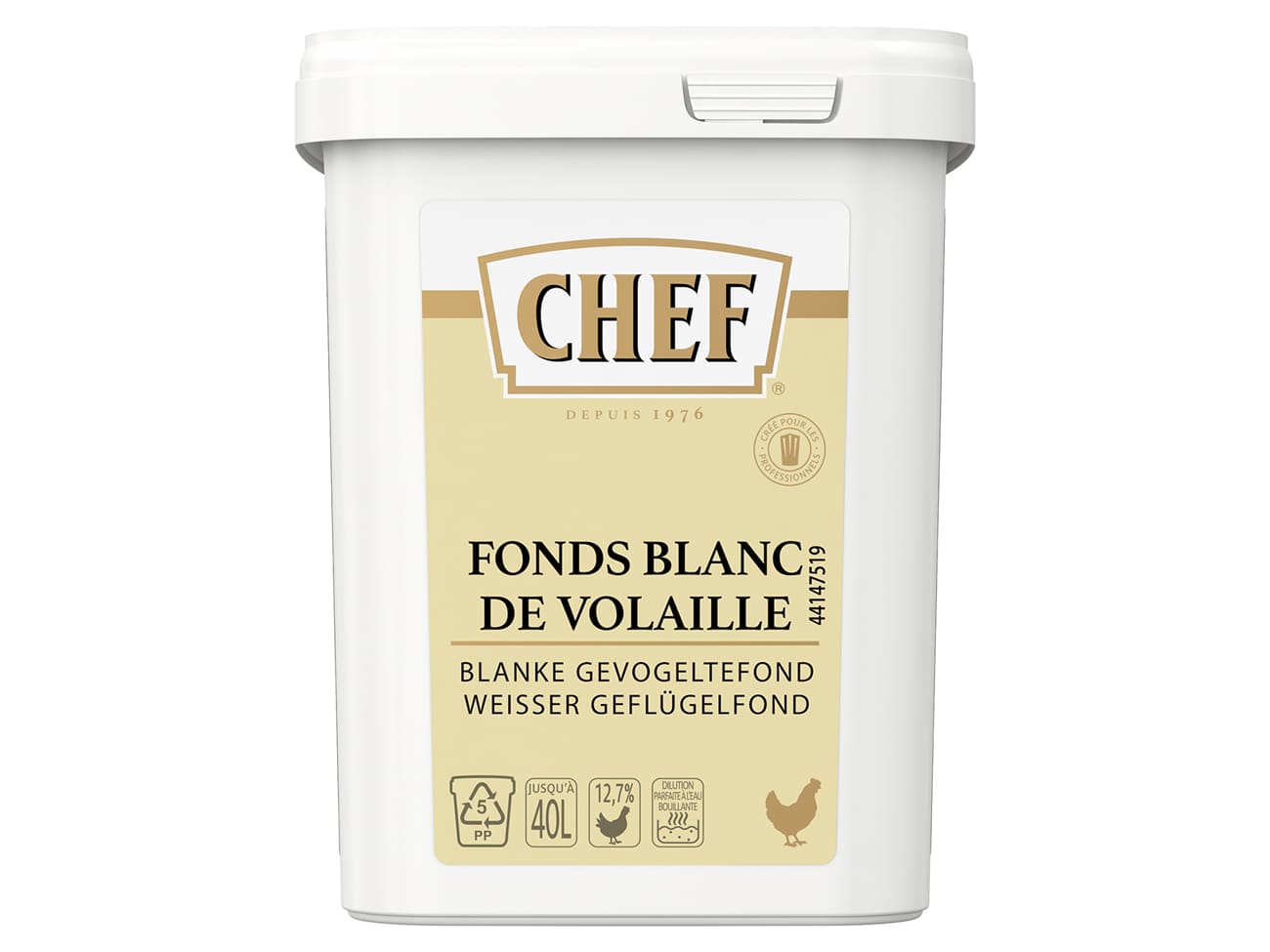 Fond blanc de volaille - 800 g - Chef®