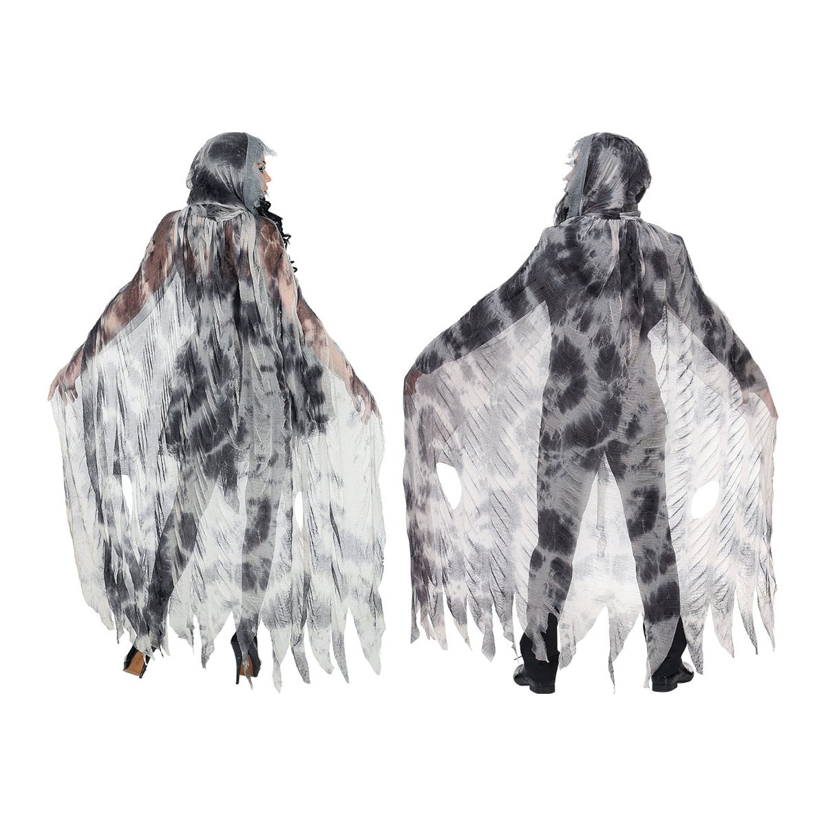 Halloween Cape Grijs Geest
